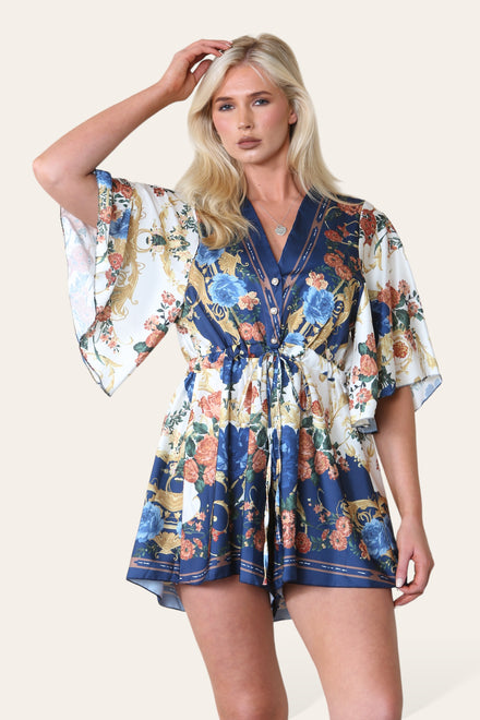 BUTTON DETAIL PRINTED PLAYSUIT (8531165479160) (8610902966520)
