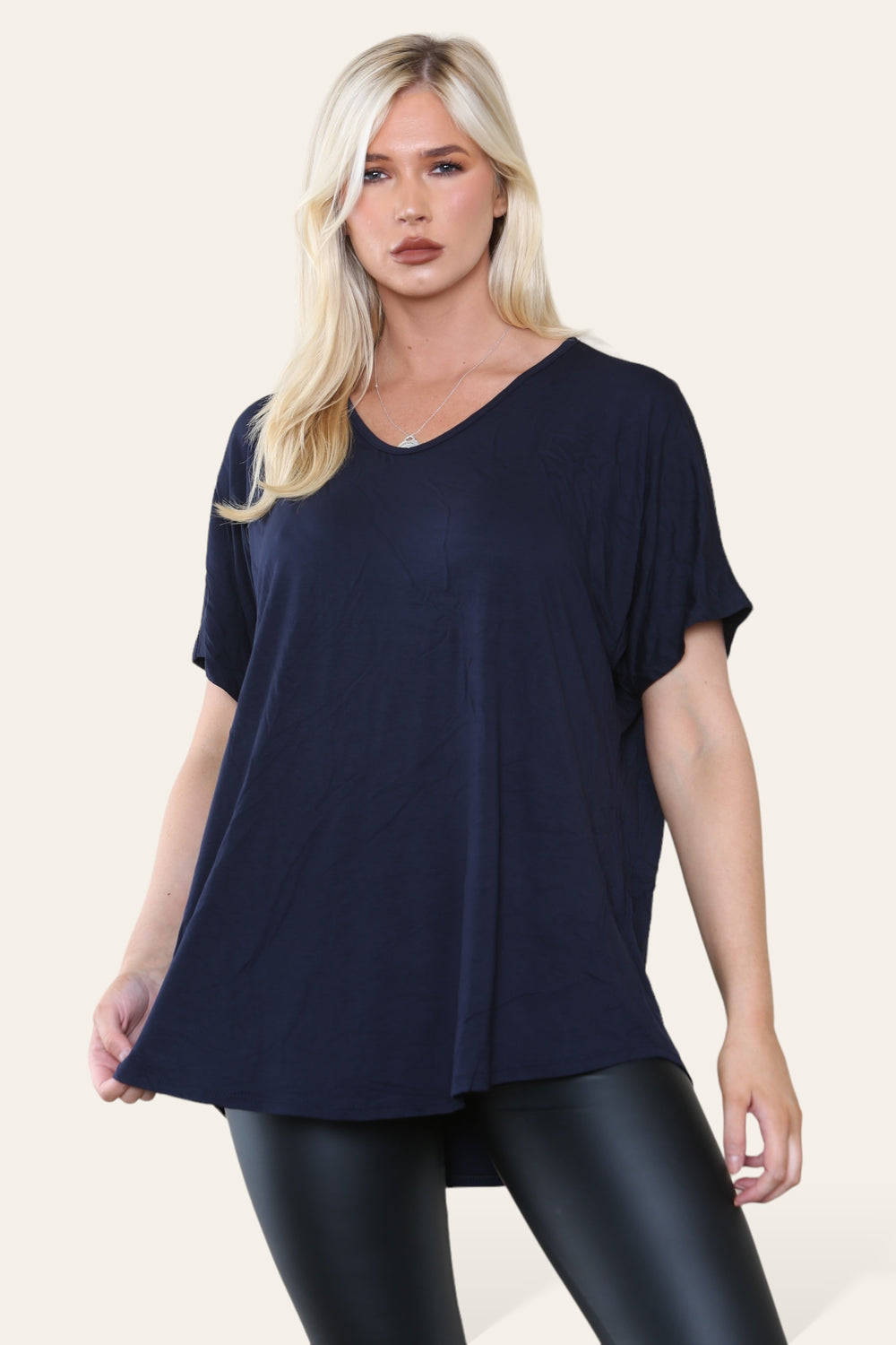 CAP SLEEVE OVERSIZED TOP (8639267209464)