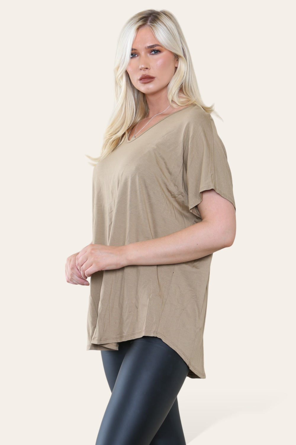 CAP SLEEVE OVERSIZED TOP (8639264489720)