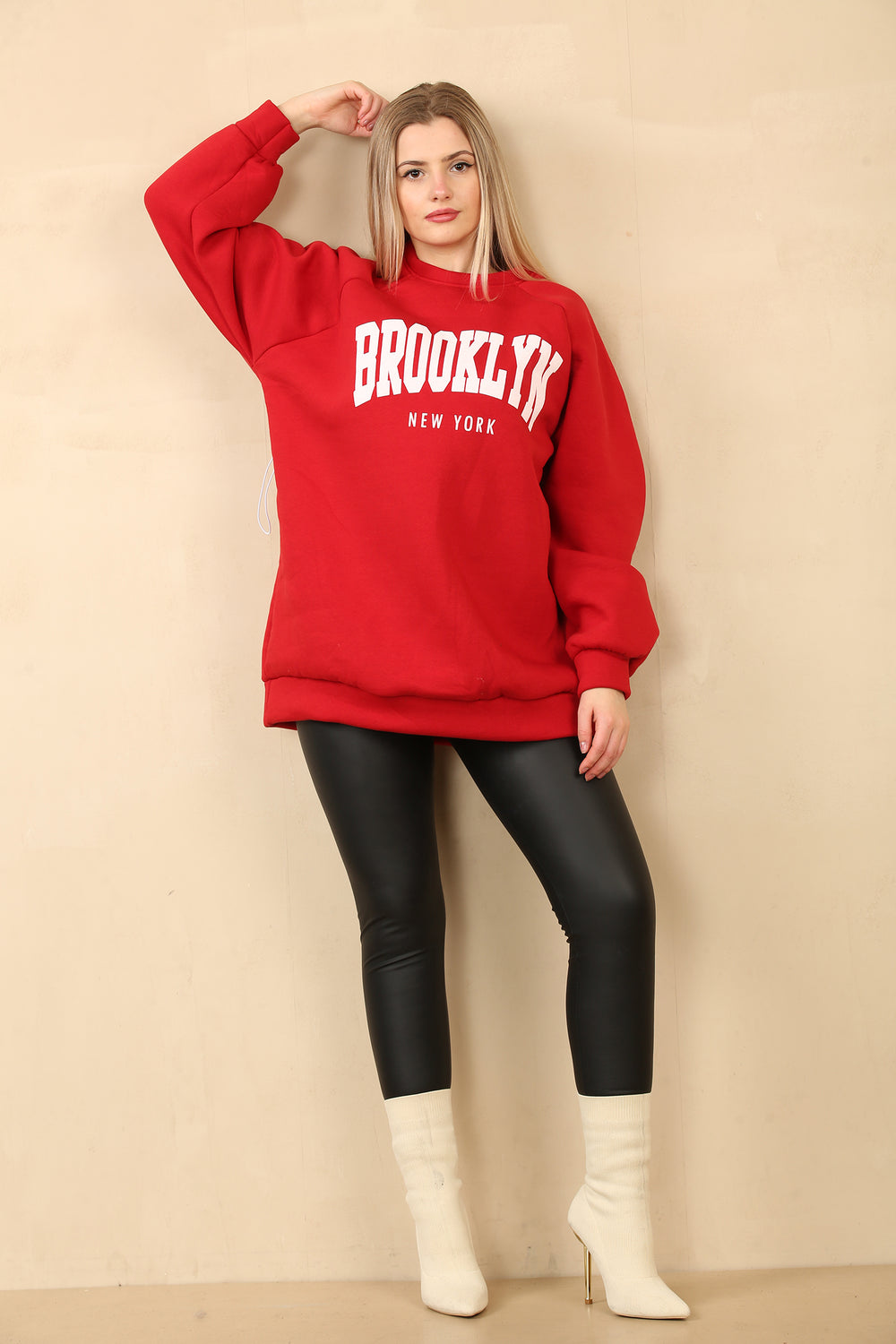 DIANA OVERSIZED SLOGAN SWEAT (14956923814272)