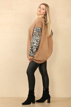 ABBY LEOPARD SLEEVE SWEAT (14956919980416) (14961412374912)