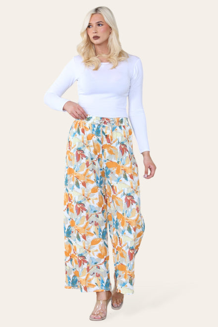 PRINTED PLEATED TROUSER(MIXED COLOUR PACK) (8387825991928) (8426763256056) (8575512609016)