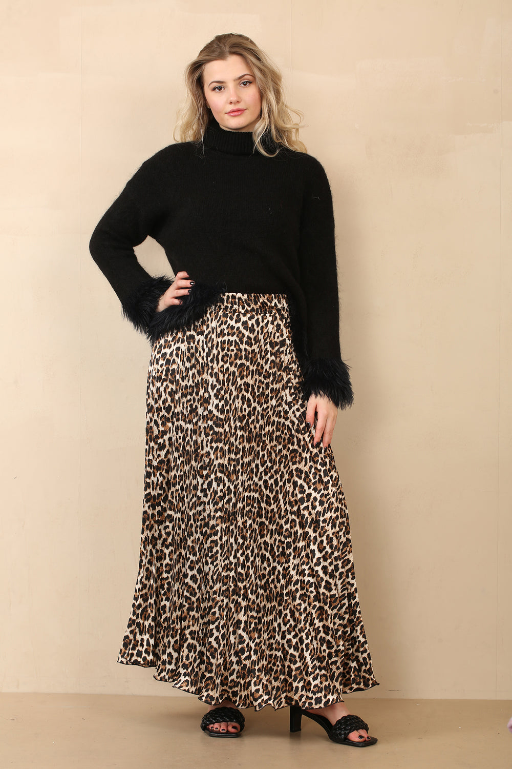 LEOPARD PLEATED SKIRT (14958406500736)