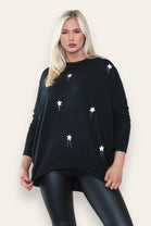 MULTI STAR EMBELLISHED JUMPER (8649076506872)