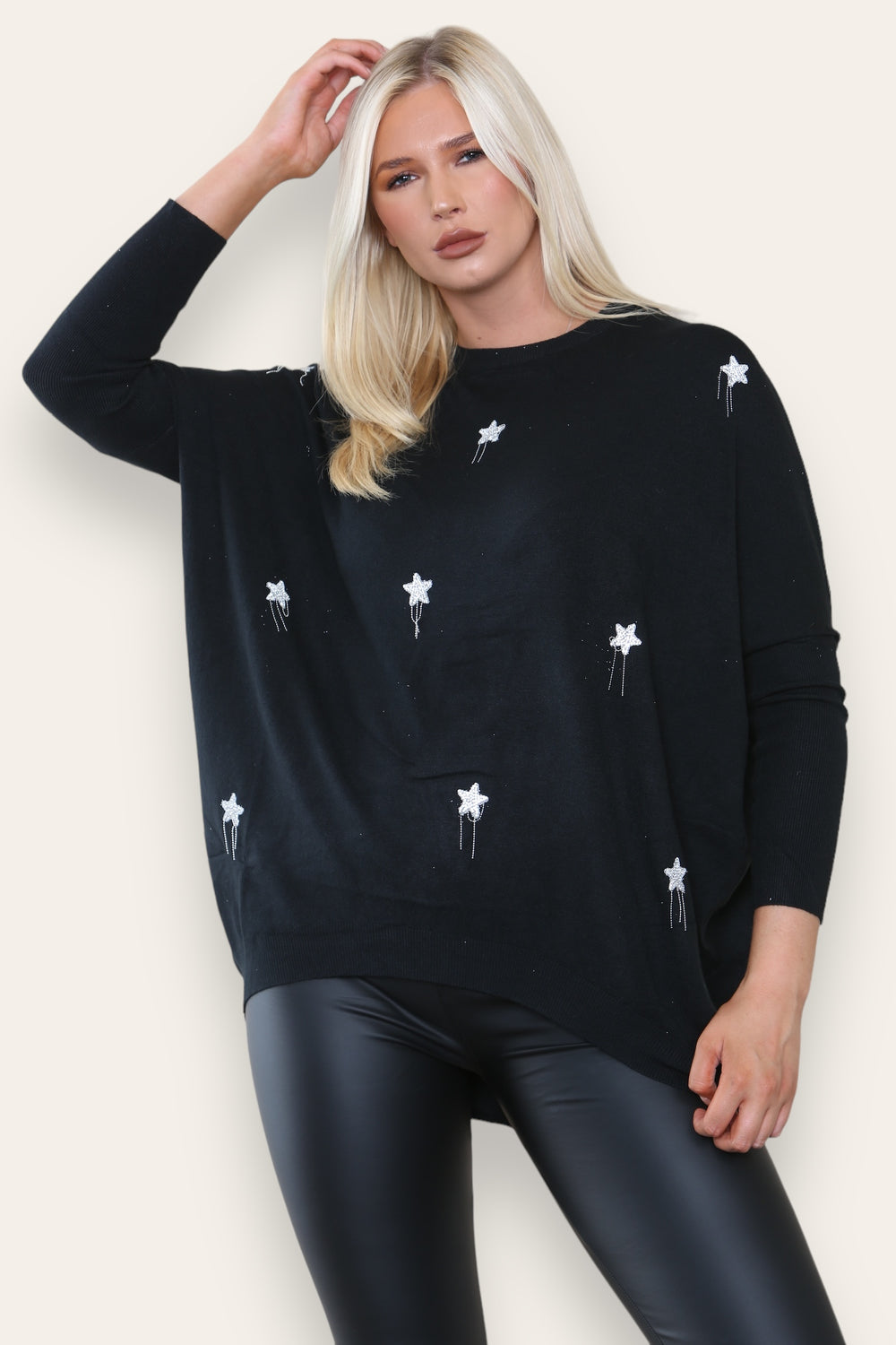 MULTI STAR EMBELLISHED JUMPER (8649076506872)