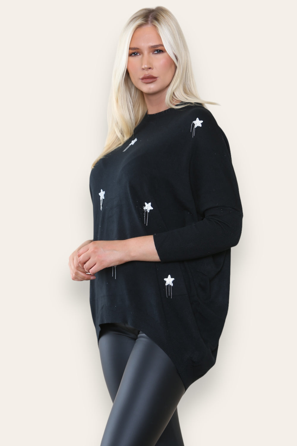 MULTI STAR EMBELLISHED JUMPER (8649076506872)