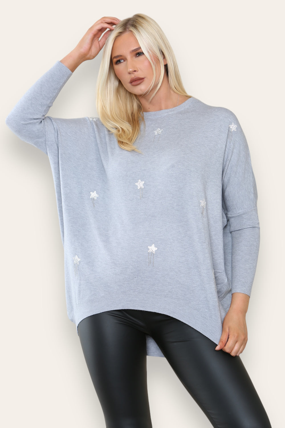 MULTI STAR EMBELLISHED JUMPER (8649076736248)