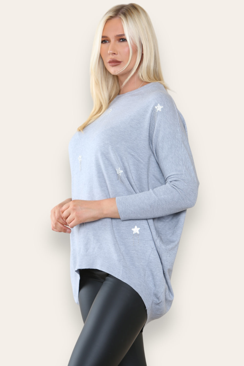 MULTI STAR EMBELLISHED JUMPER (8649076736248)