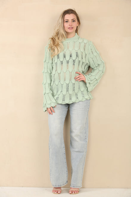 SCALLOP DETAIL JUMPER (15058943771008) (15064285544832)