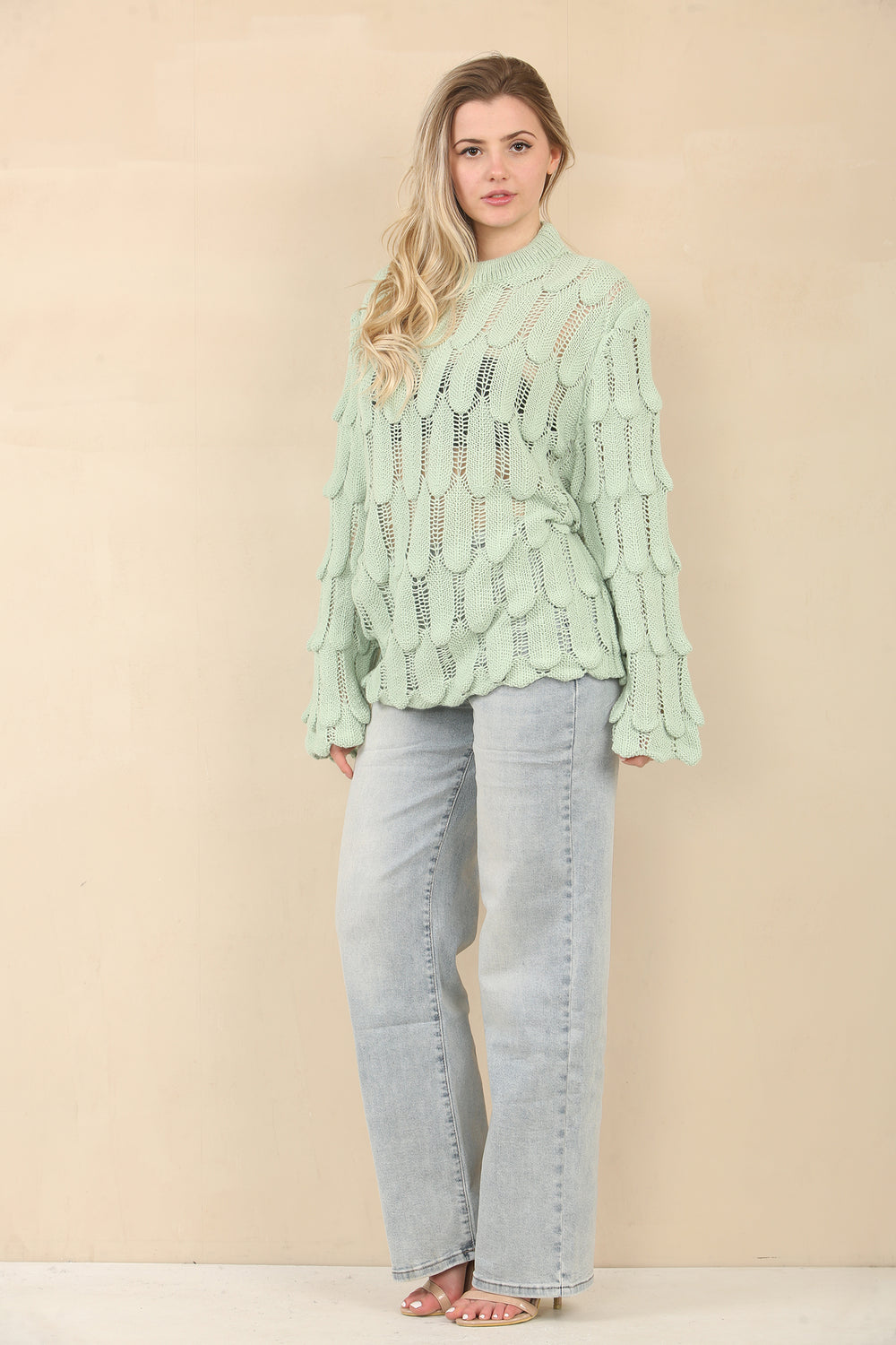 SCALLOP DETAIL JUMPER (15058943771008) (15064285544832)