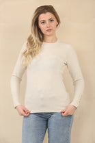 CREW NECK BUTTON DETAIL JUMPER (15060727923072)