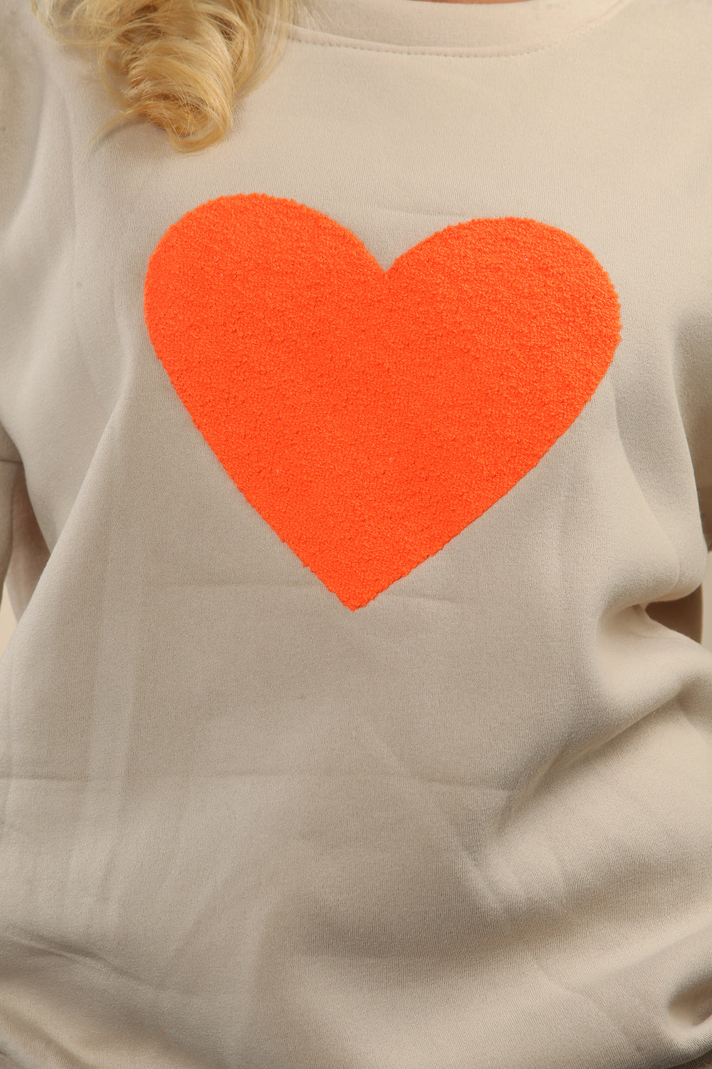 HEART ZIP DETAIL SWEAT SHIRT (15062166274432)