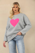 HEART ZIP DETAIL SWEAT SHIRT (15062167486848)