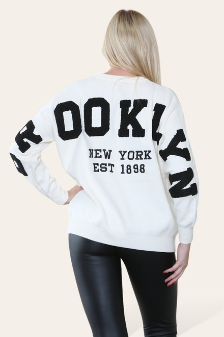 BACK SLOGAN JUMPER (8657540153592) (8690559549688)