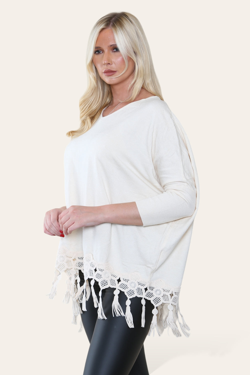 TASSEL LACE DETAIL JUMPER (8657514823928)