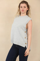 BUTTON DETAIL KNITTED VEST (15068931850624)