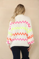 MULTI COLOUR ZIG ZAG KNIT JUMPER (15066290913664)