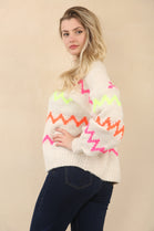 MULTI COLOUR ZIG ZAG KNIT JUMPER (15066292093312)