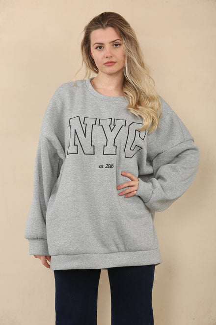 OVERSIZED NYC SLOGAN SWEAT (15068936339840)