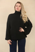 HIGHNECK PUFF SLEEVE JUMPER (15068905177472)