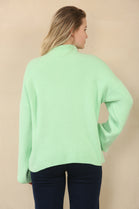 HIGHNECK PUFF SLEEVE JUMPER (15068909109632)