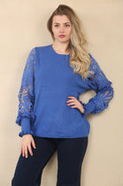 BLAKE LACE SLEEVE JUMPER (15066078839168)