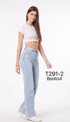 BOOTCUT WIDE LEG FULL LENGTH JEANS (15061555872128)